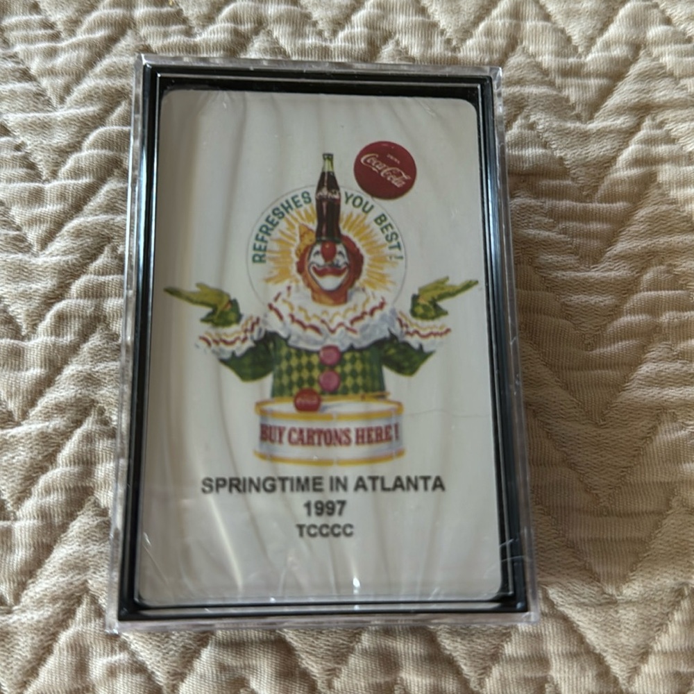 Vintage Coca-Cola Springtime in Atlanta Playing Cards (unused)